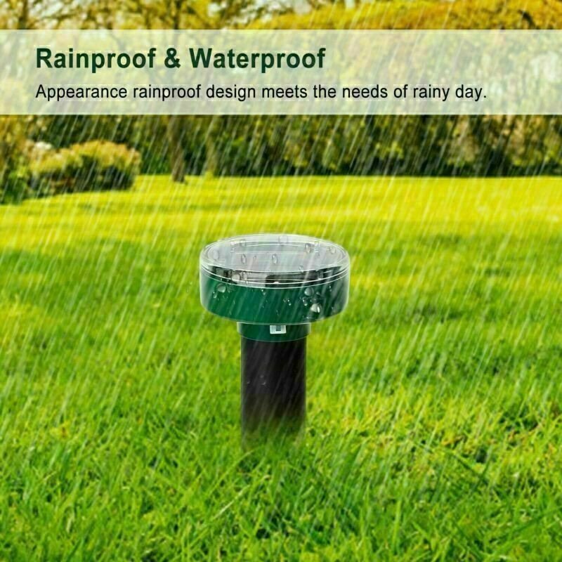 4 Pack Solar Powered Ultrasonic Pest Repellent - Image 2