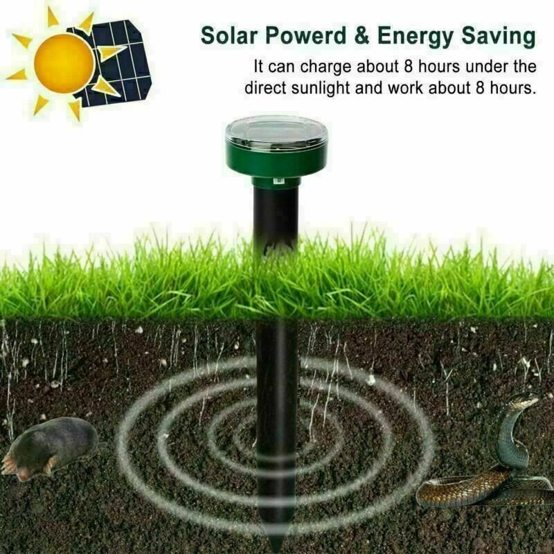 4 Pack Solar Powered Ultrasonic Pest Repellent - Image 3