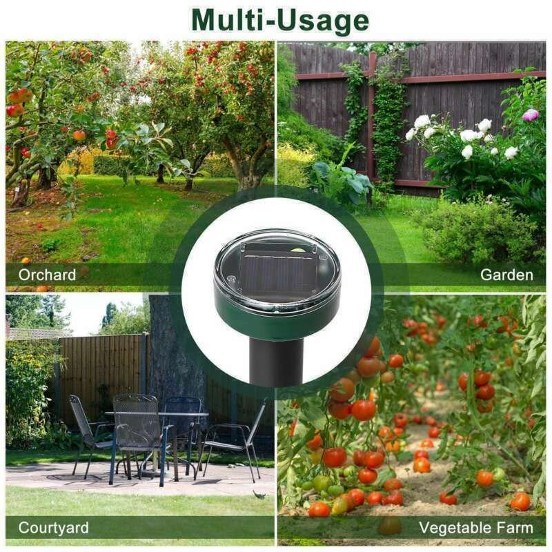 4 Pack Solar Powered Ultrasonic Pest Repellent - Image 5