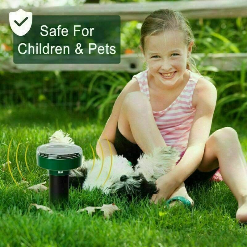 4 Pack Solar Powered Ultrasonic Pest Repellent - Image 9