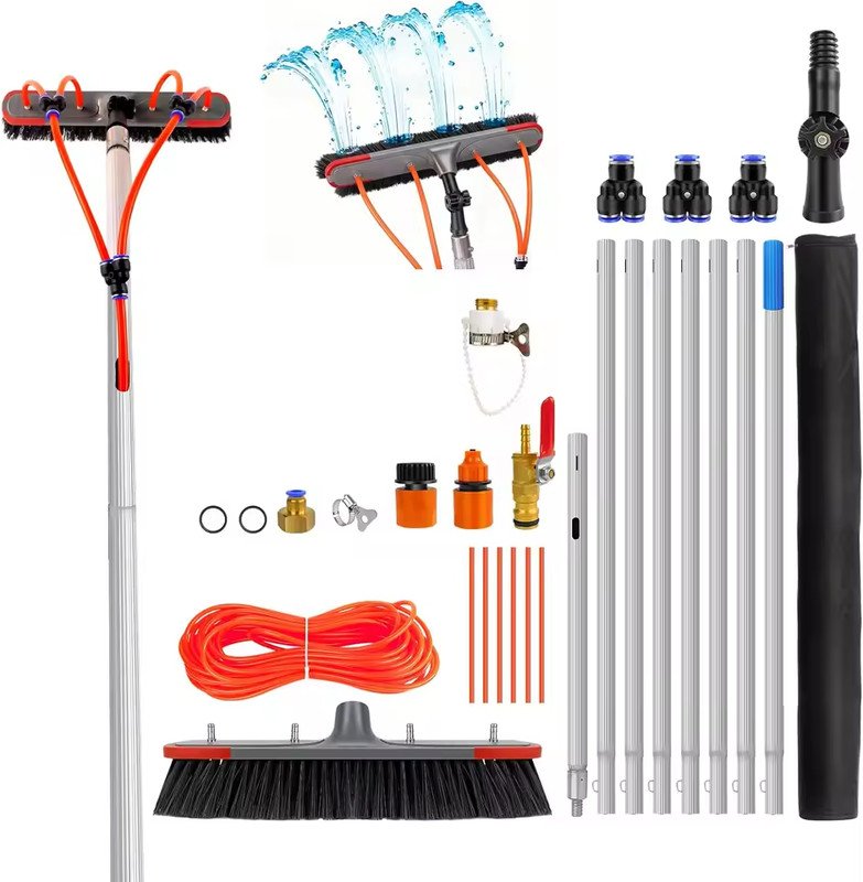 7m Water Fed Telescopic Window Cleaning Brush