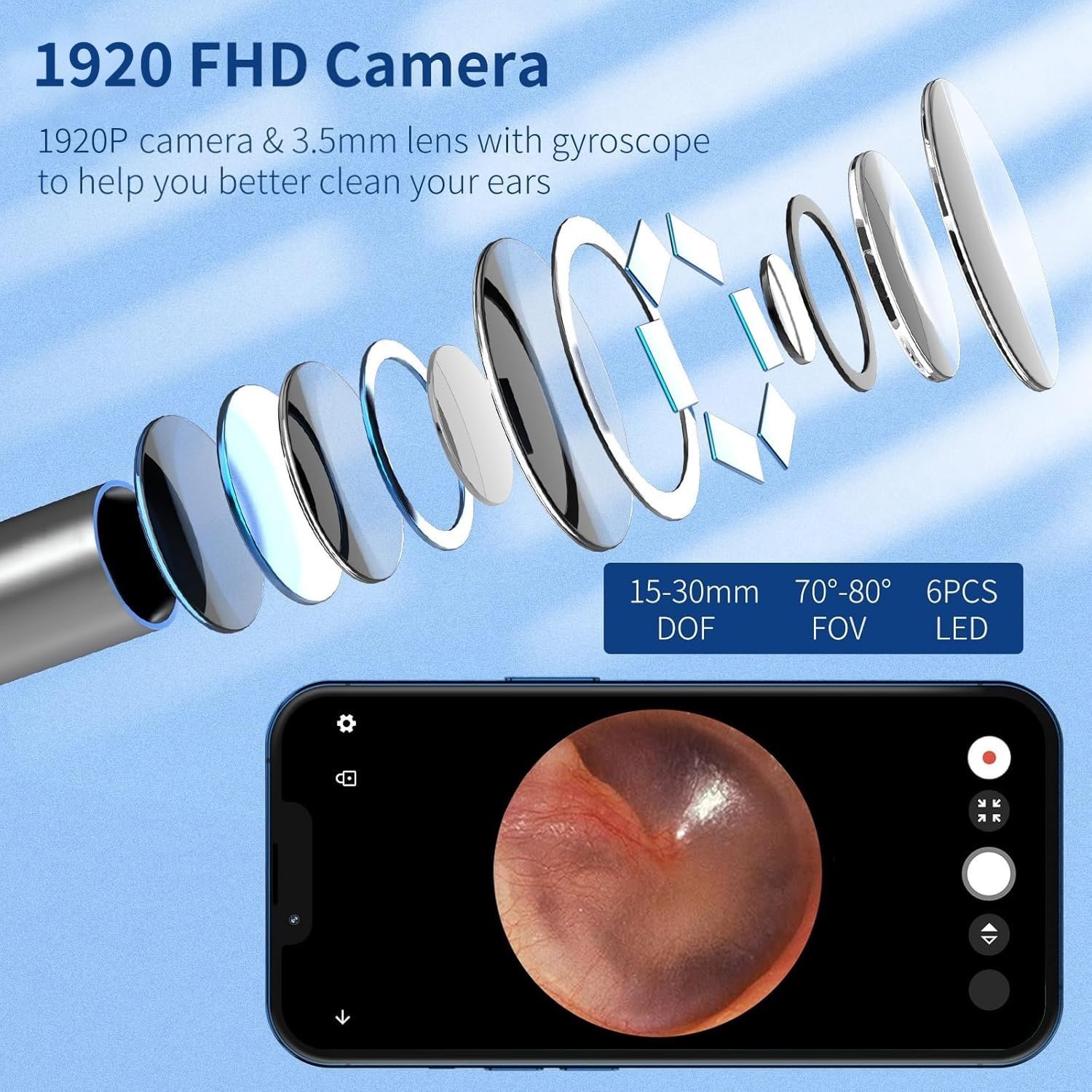 Wireless Waterproof Ear Wax Removal Otoscope Camera - Image 5