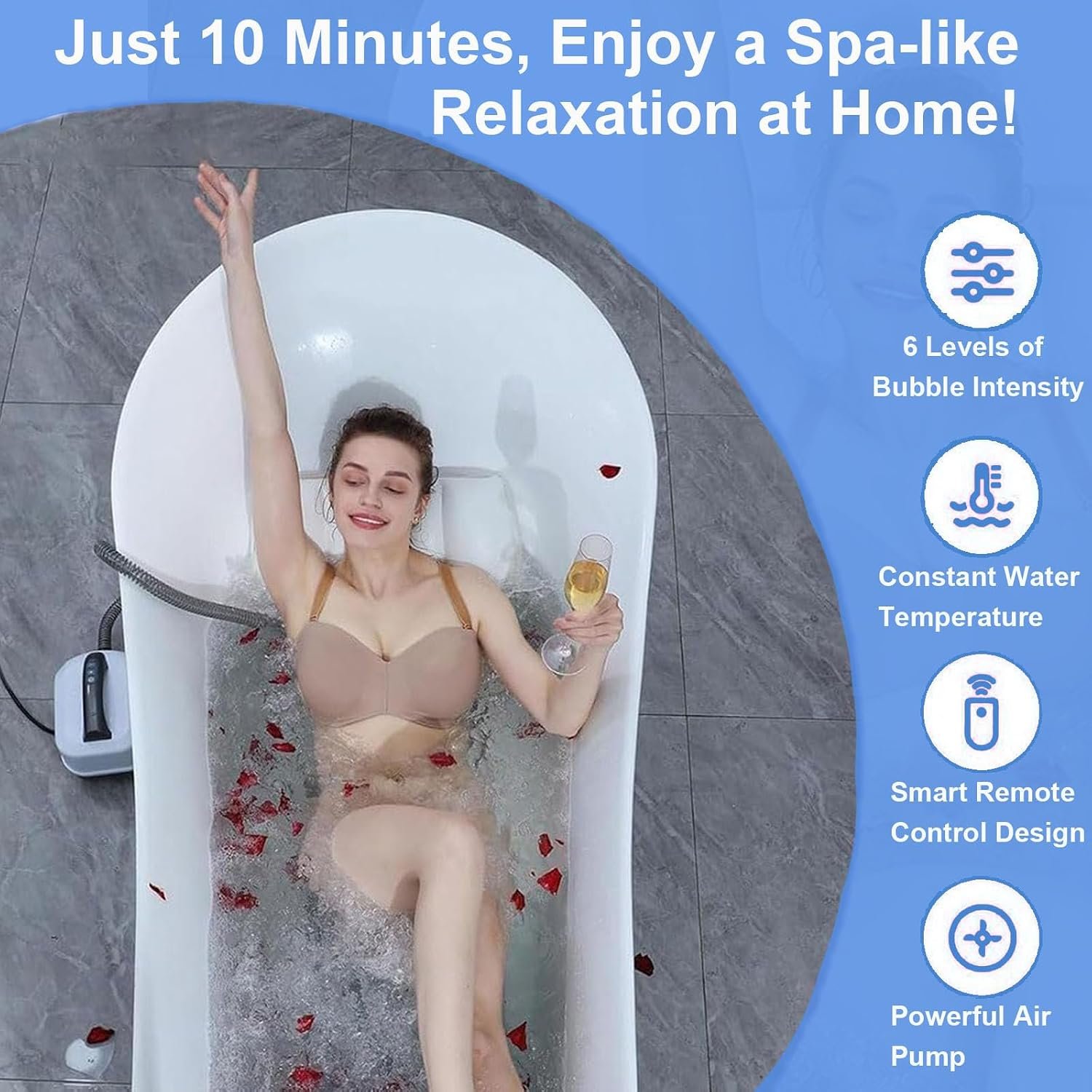 6-Speed Adjustable Spa Massage Mat - Image 3