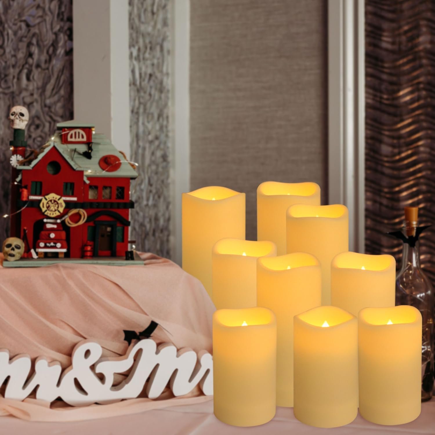 24 Set Waterproof Remote control LED Candles - Image 2
