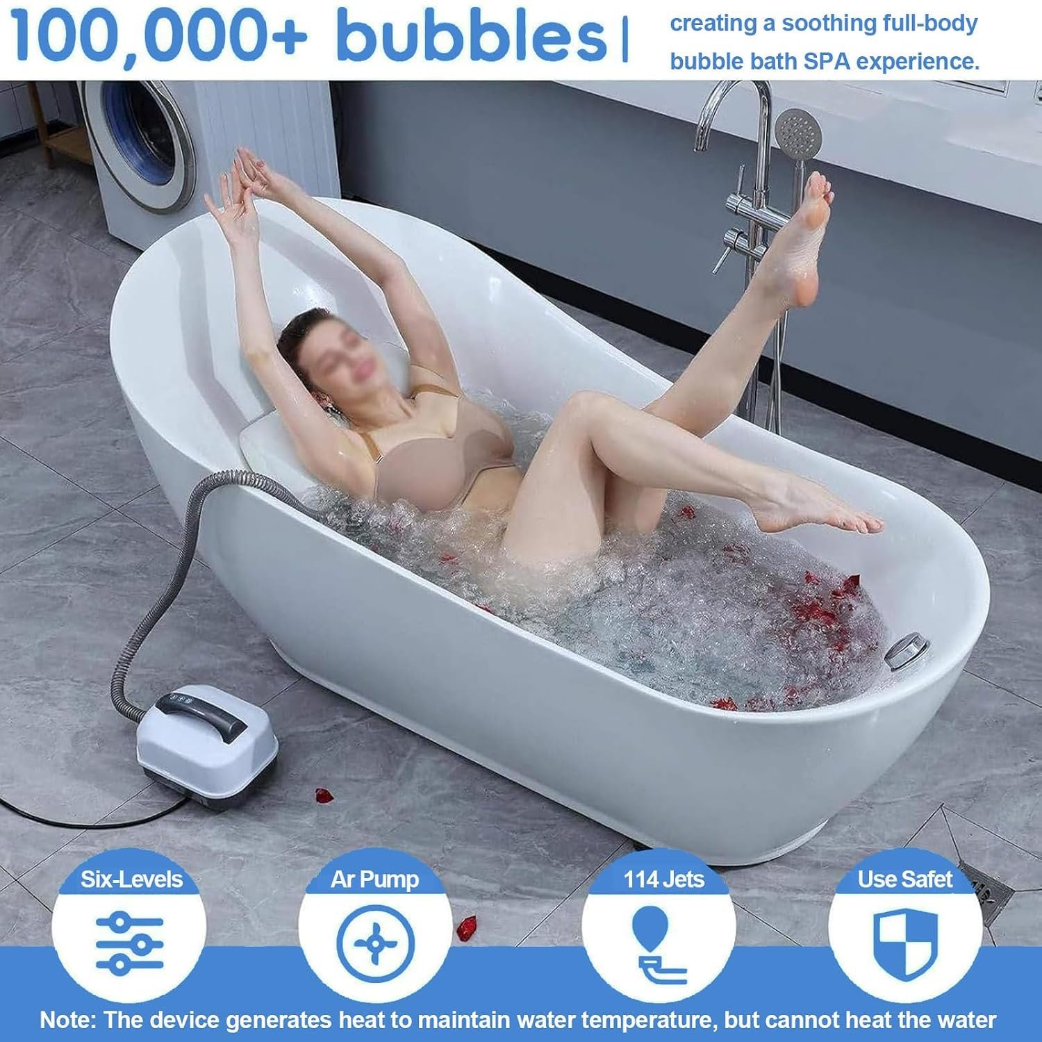 6-Speed Adjustable Spa Massage Mat - Image 2