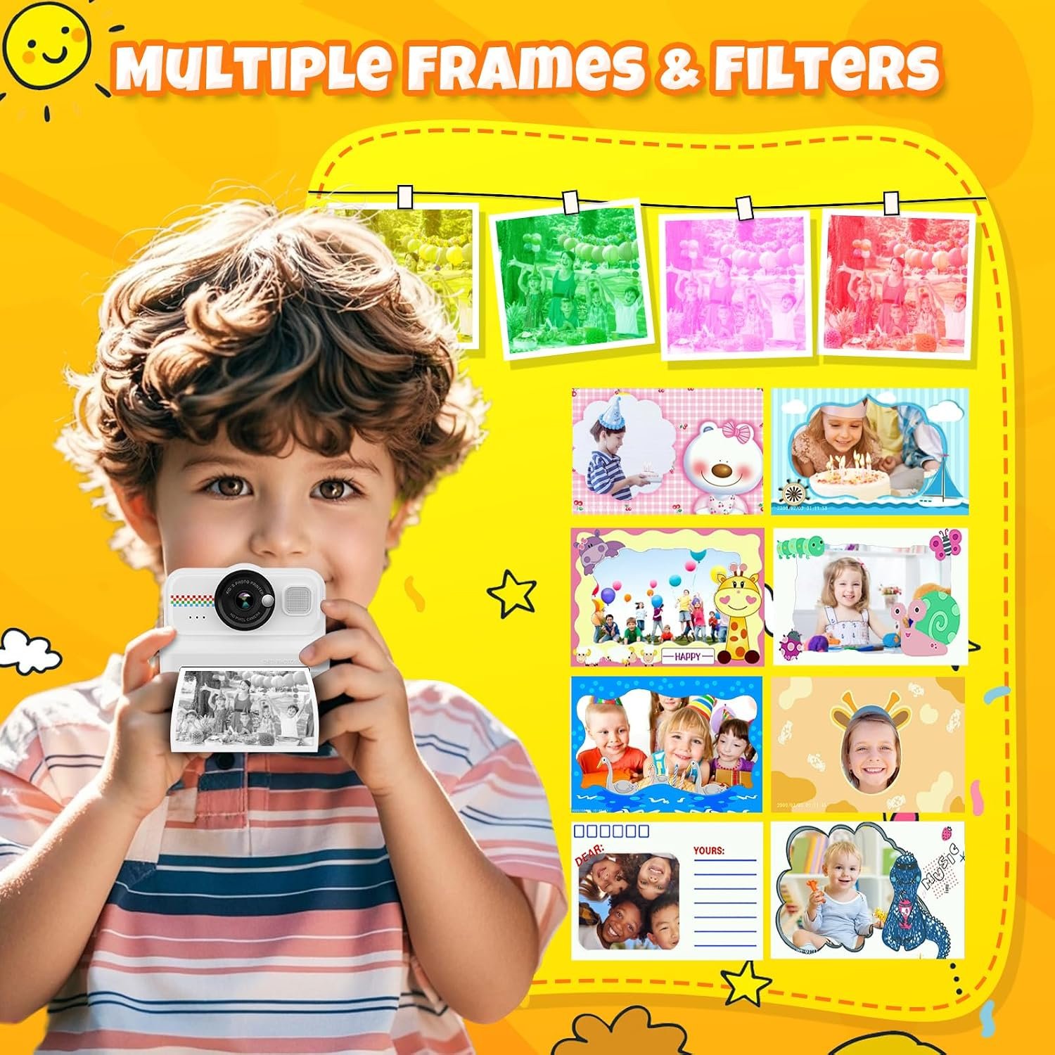 1080P Kids Instant Print Camera - Age 3-12 - Image 5