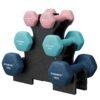 3 Pairs Dumbbells Fitness Training Set with Stand