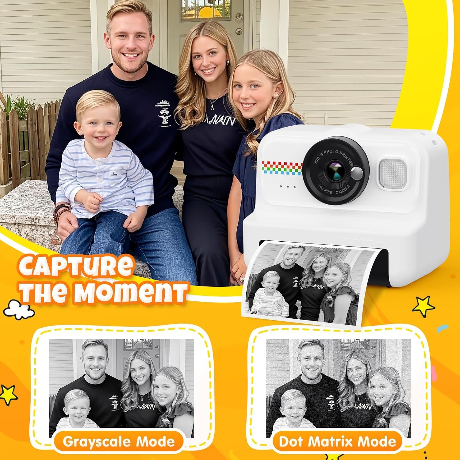 1080P Kids Instant Print Camera - Age 3-12 - Image 3