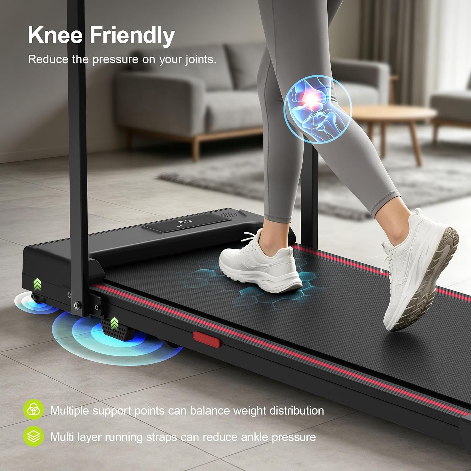 Fitness Treadmill with 3 Modes and LED Display - Image 4