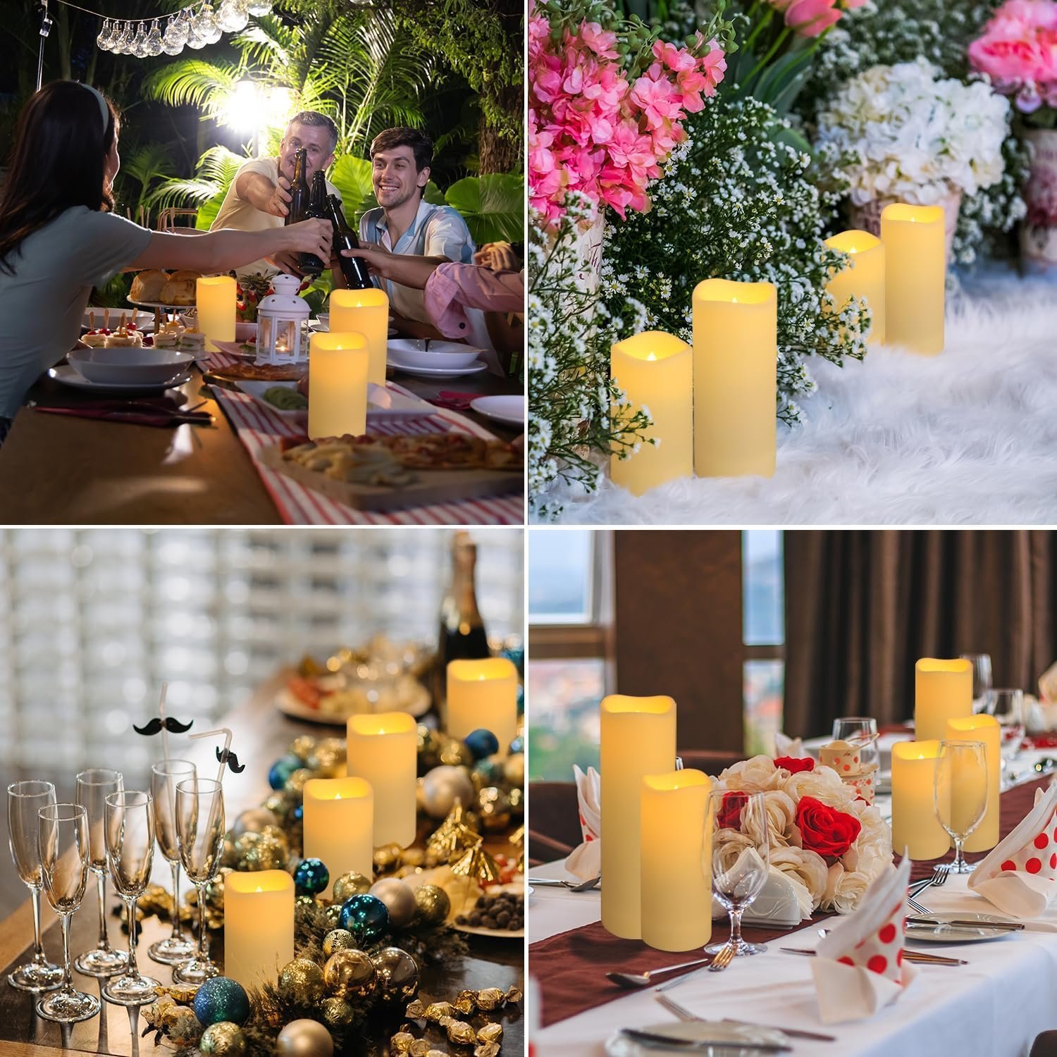 24 Set Waterproof Remote control LED Candles - Image 6