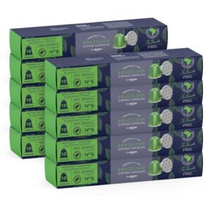 X100 Brazilian Coffee Nespresso Compatible Aluminium Pods Medium Roast