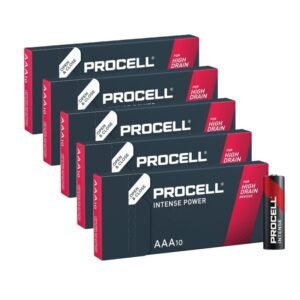50 Pack AAA Duracell Procell Intense Alkaline Batteries