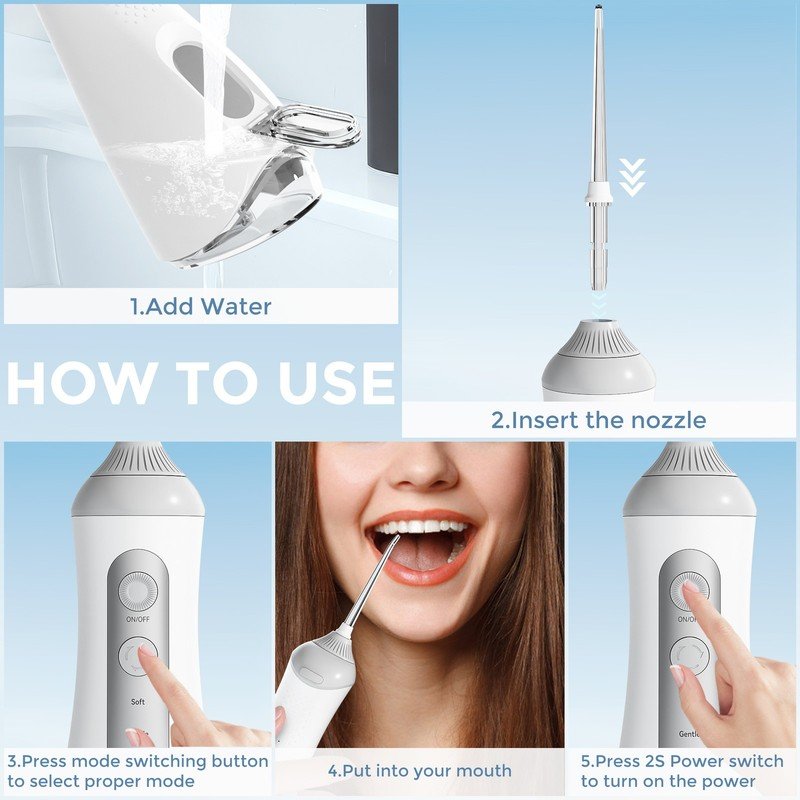 Cordless Dental Jet Water Flosser - Image 14