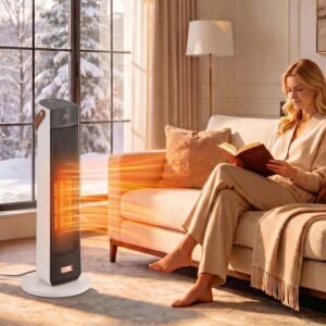 2000W Ceramic Space Heater with Realistic Flame Effect