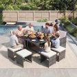 8 Seater Poly Rattan Garden Furniture Set